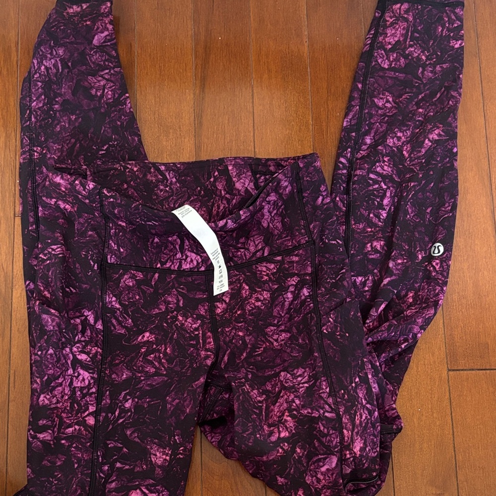 lululemon athletica Purple Patterned Leggings